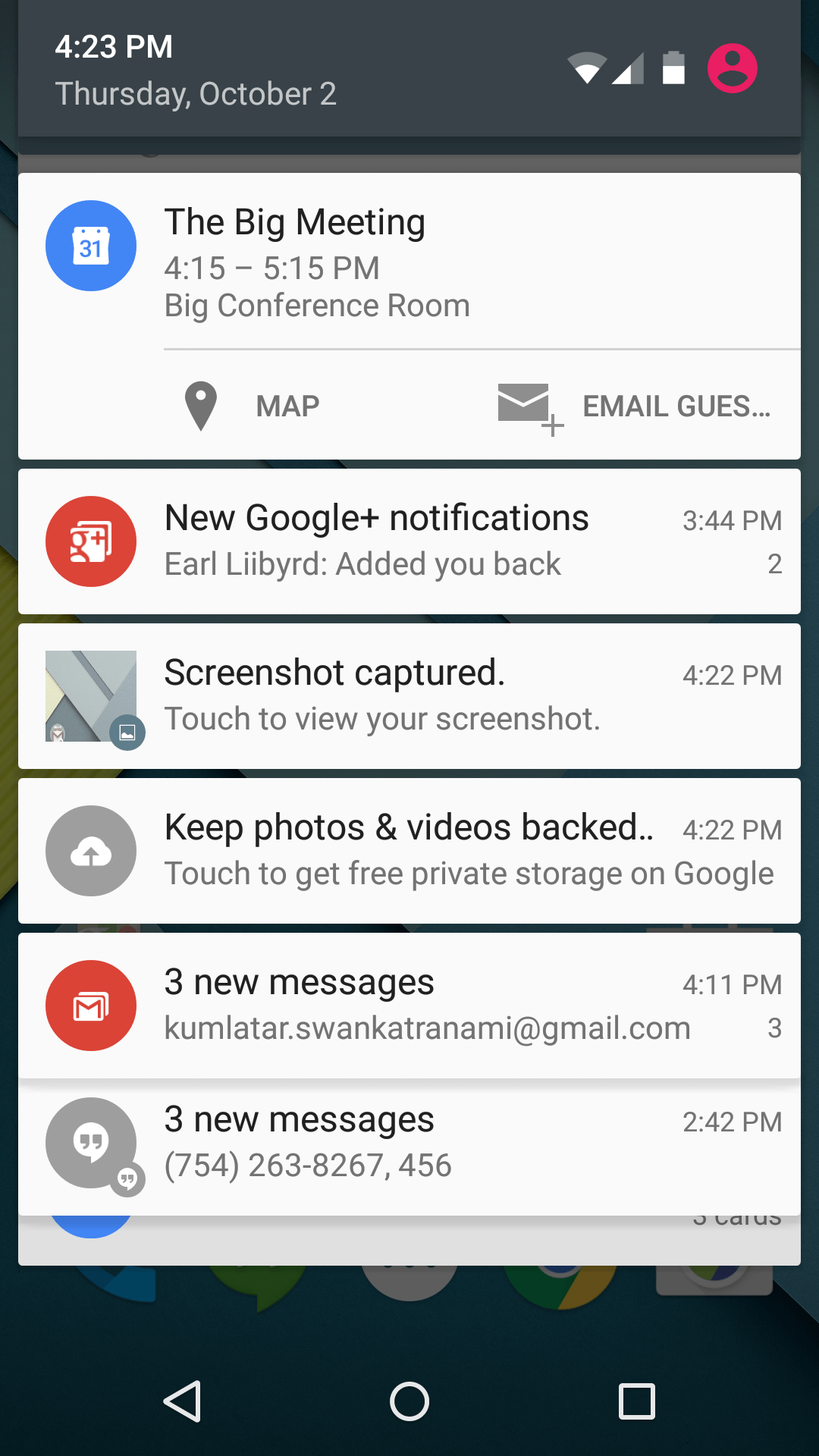 notifications