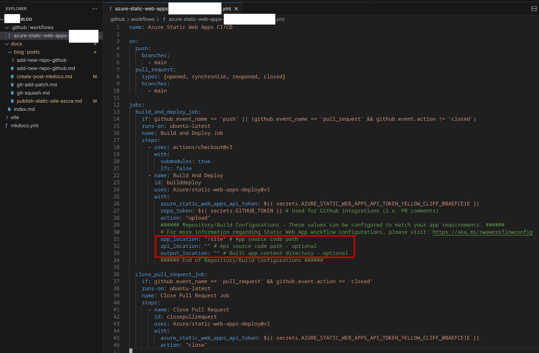 image showing what to modify